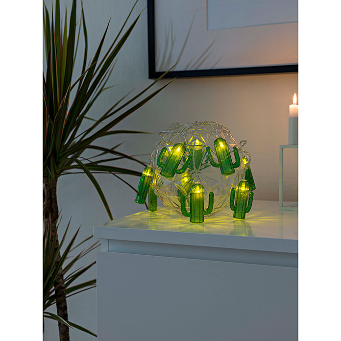 Konstsmide Catena luminosa a LED Cactus