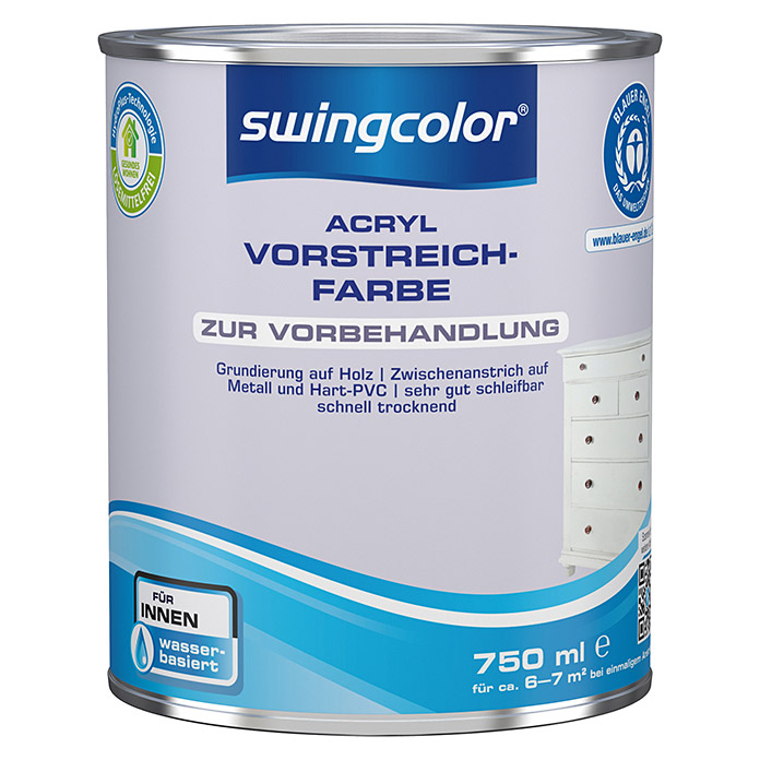 swingcolor Acryl Vorstreichfarbe Weiss