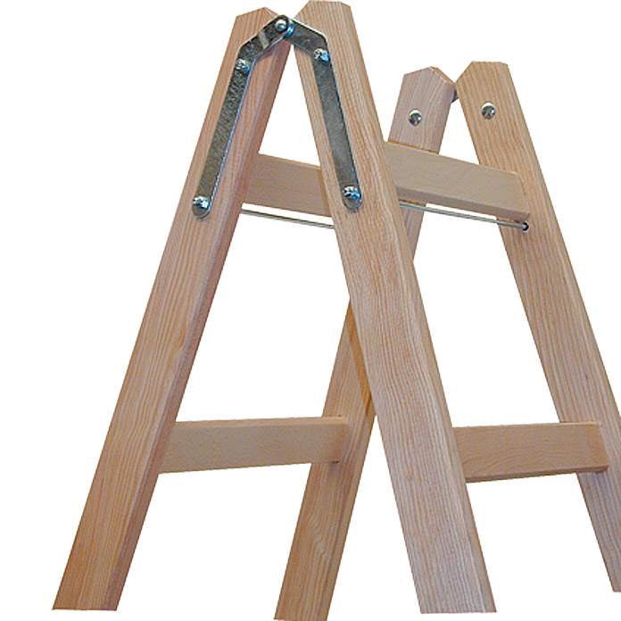 Krause Doppelsprossen-Holzleiter 2 x 6