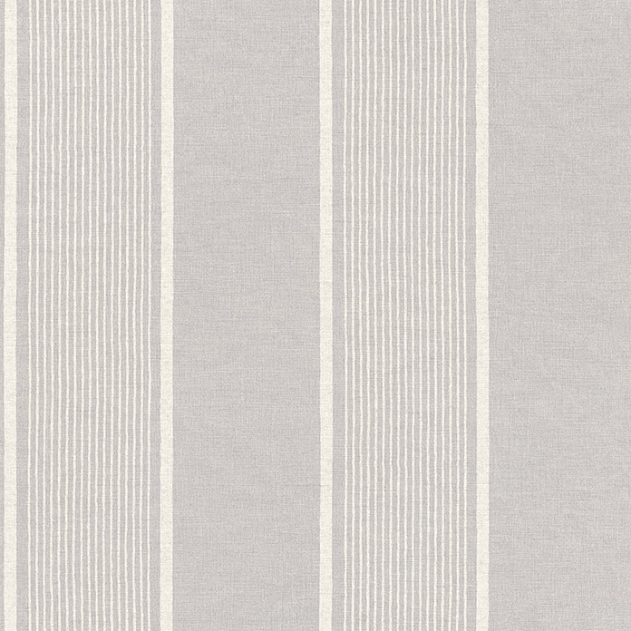 FREUNDIN HOME COLLECTION III Papier peint non tissé à rayures gris/blanc