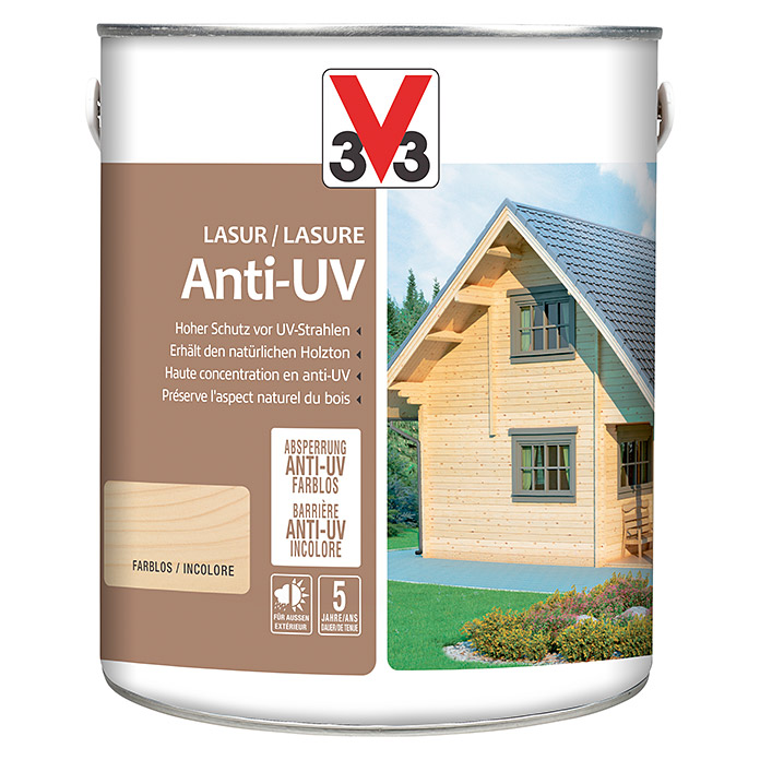 V33 Finitura per legno anti UV incolore