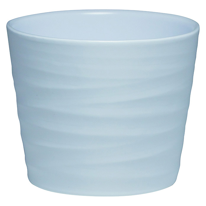 Wave Pot Céramique 32 cm Blanc Mat