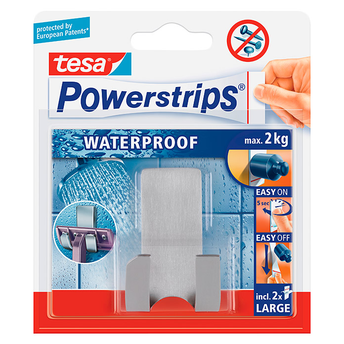 tesa Powerstrips Waterproof Rasierhalter 