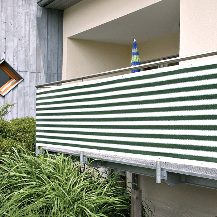 Gardol Brise-vue pour balcon (vert/blanc, 5 x 0.9 m)