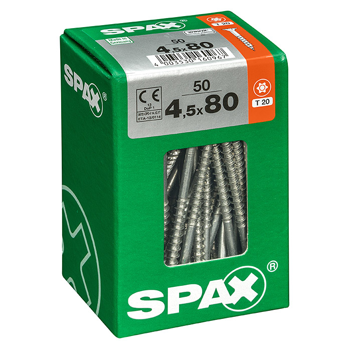 SPAX Universalschrauben T-Star plus Ø x L: 4.5 x 80 mm