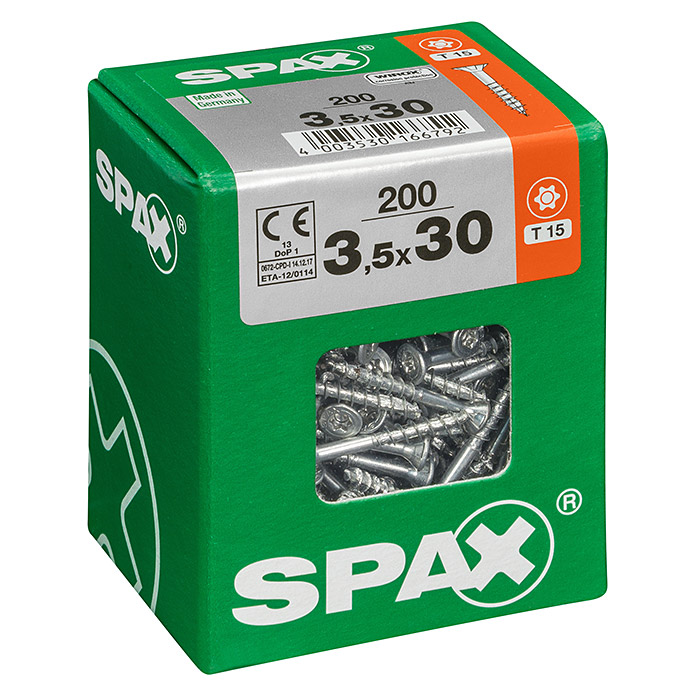 SPAX Vis universelle T-Star plus Ø x L: 3.5 x 30 mm