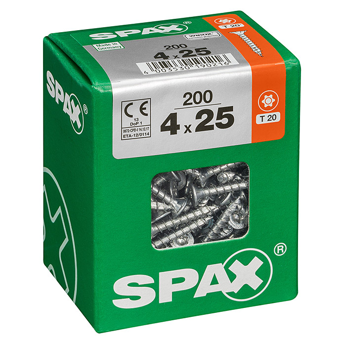 SPAX Viti universali T-Star plus Ø x L: 4 x 25 mm
