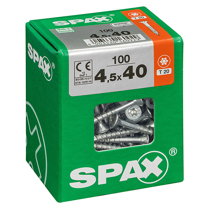 SPAX Vis universelle T-Star plus Ø x L: 4.5 x 40 mm