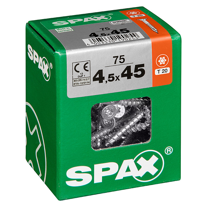 SPAX Viti universali T-Star plus Ø x L: 4.5 x 45 mm