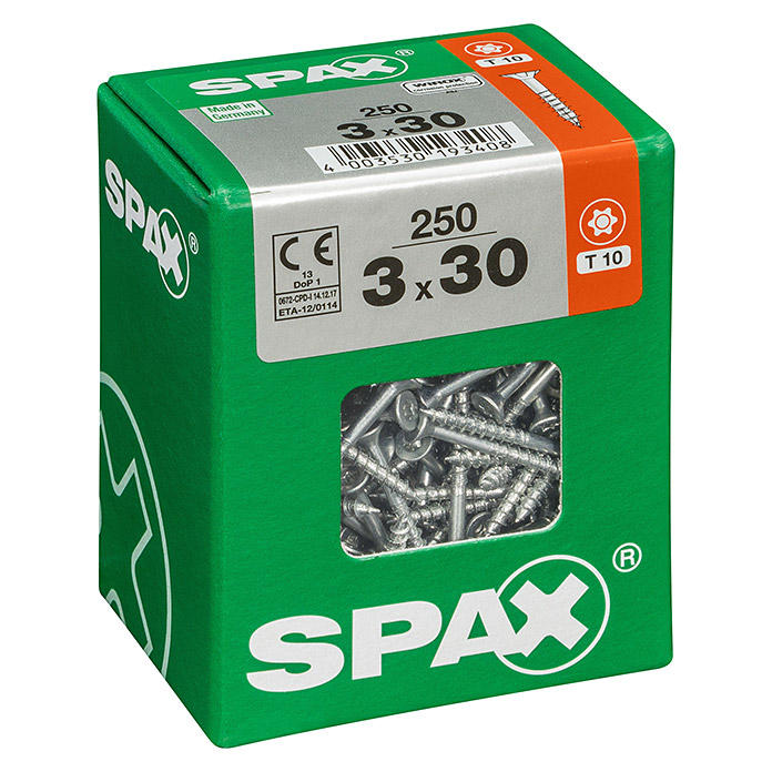 SPAX Viti universali T-Star plus Ø x L: 3 x 30 mm