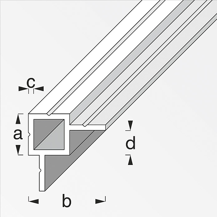 Kantoflex Tube carré 45.5 x 23.5 mm
