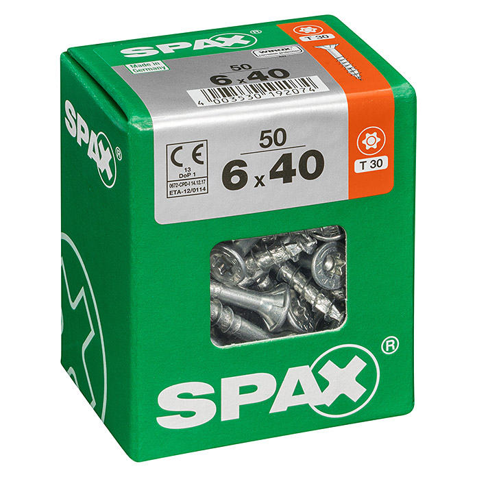 Vis universelle SPAX T-Star plus Ø x L: 6 x 40 mm