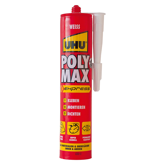 Colle de montage UHU POLY MAX Express blanc
