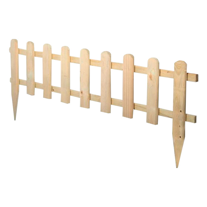 Mini-clôture enfichable Stakete (l x h: 120 x 45 cm, mélèze)