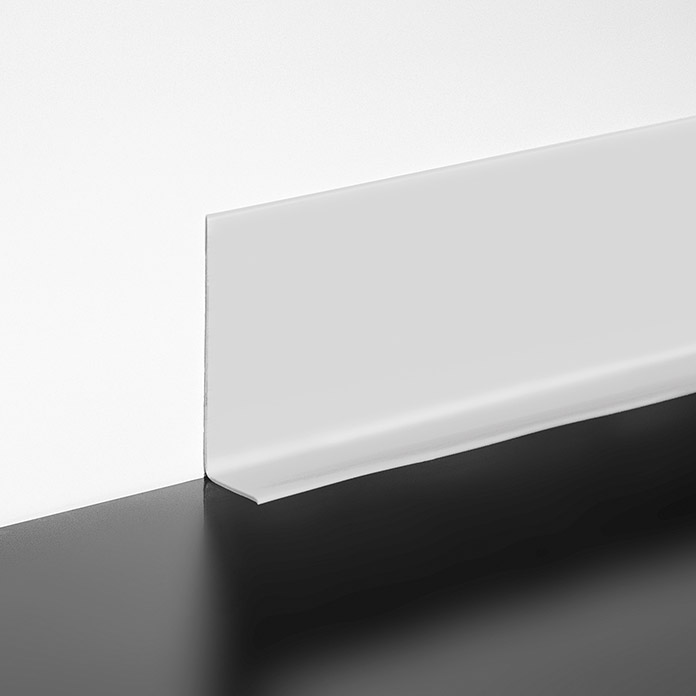 Plinthe semi-rigide LOGOCLIC (gris clair L x h: 10 m x 50 mm, épaisseur: 15  mm, autocollant)