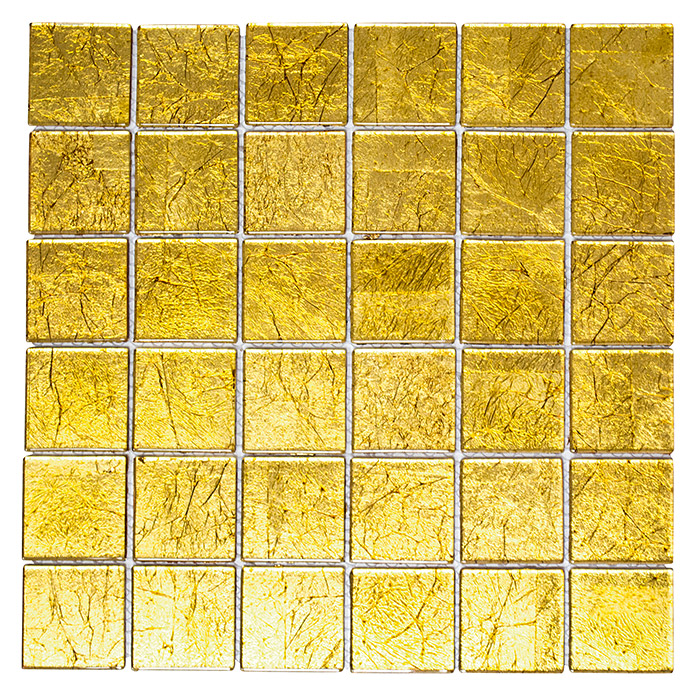 Glasmosaik Crystal Gold uni