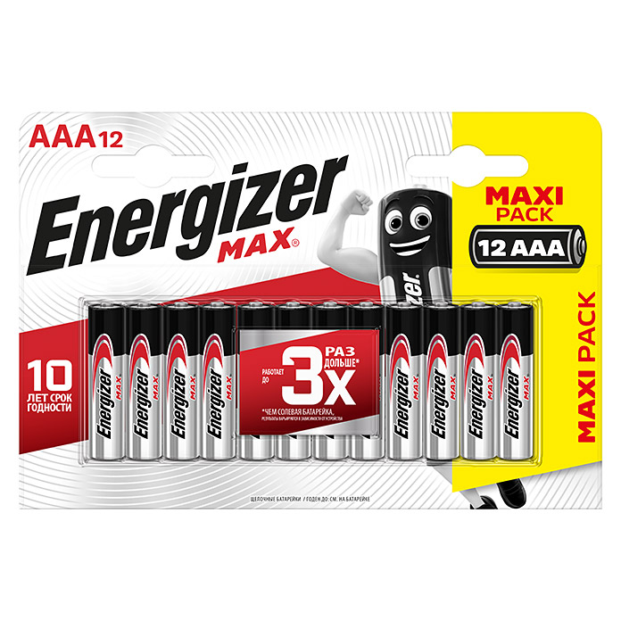ENERGIZER Batterie alcaline Max Micro AAA