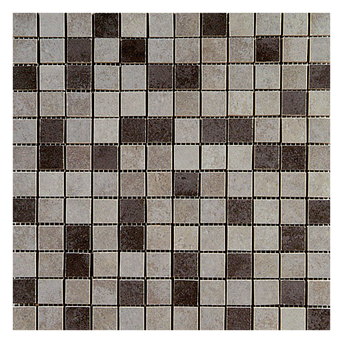 Sheet Piastrella per mosaico grigia/nera