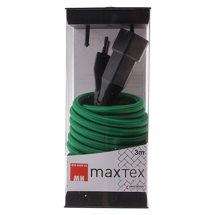 MaxTex textile Kabelverlängerung grün