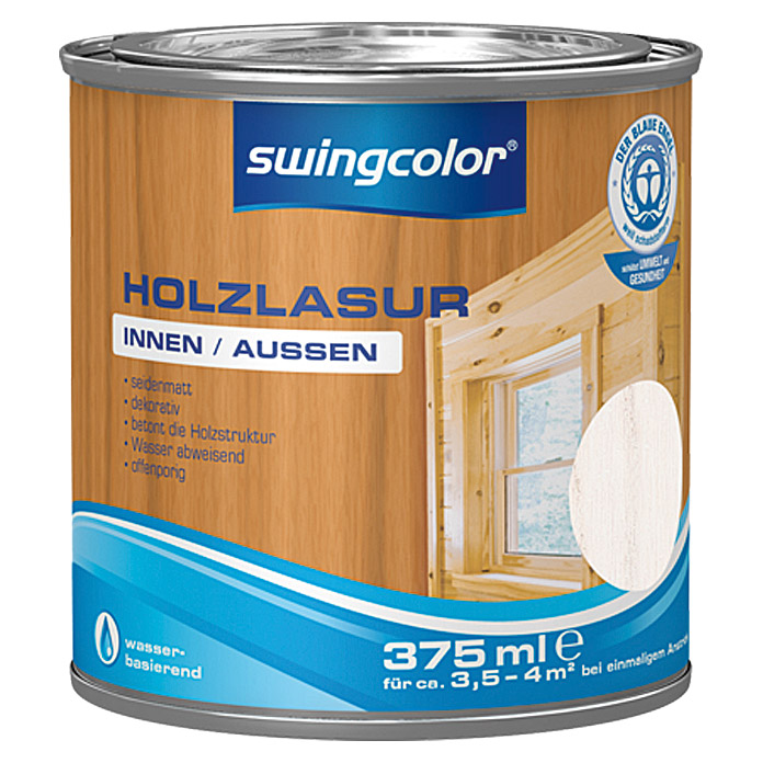 swingcolor Holzlasur Kalkweiss