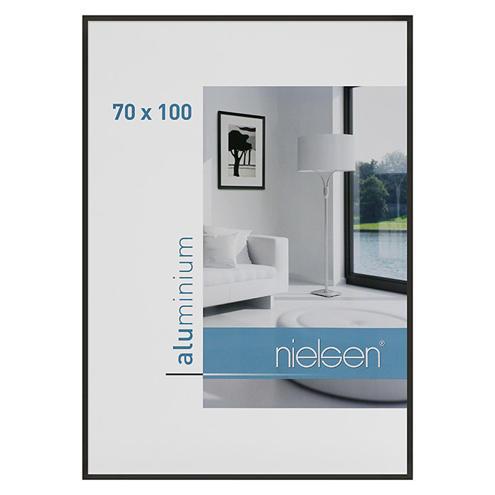 Nielsen Cornice portafoto C2 nero 100 x 70 cm (opaco, alluminio)