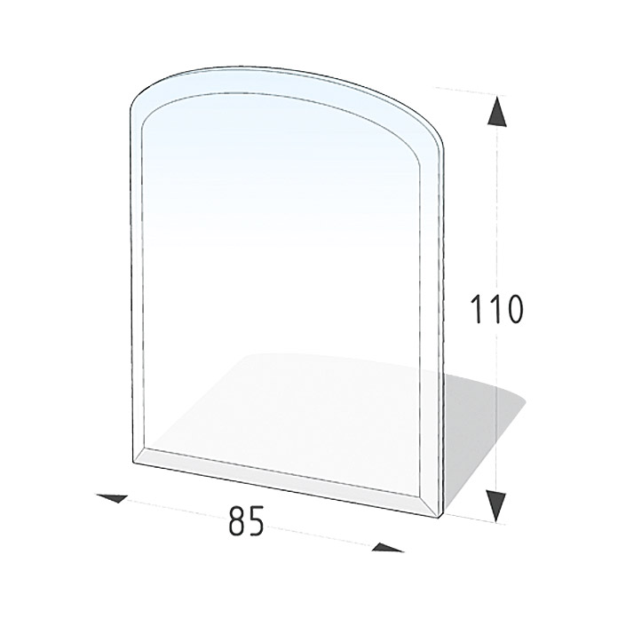 LIENBACHER Glasbodenplatte Segmentbogen