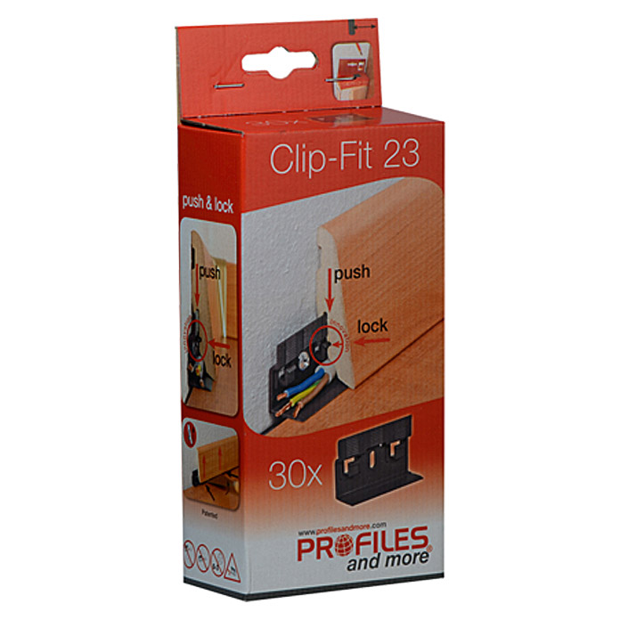 Clips pour plinthes Clip-Fit PROFILES and more CH23