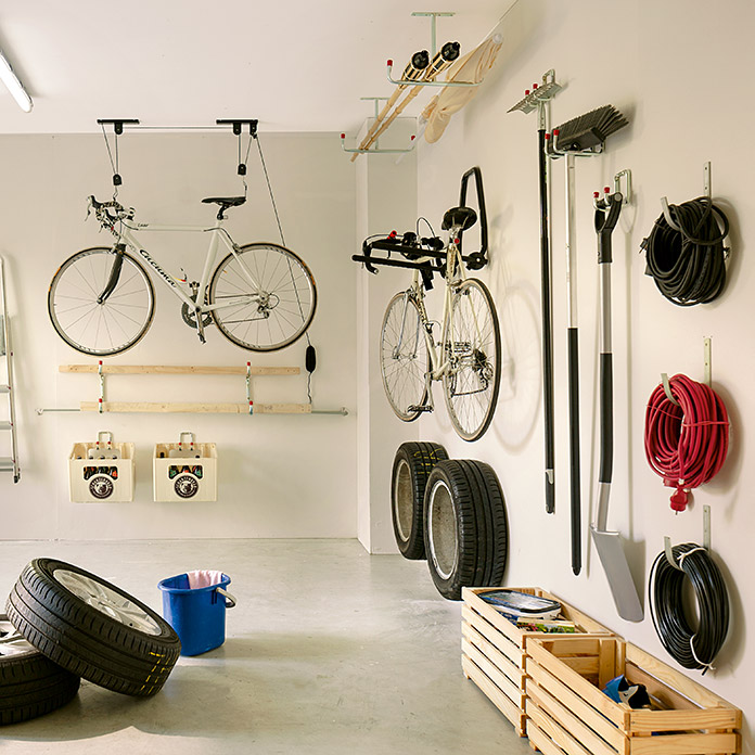 support jumbo résistant crochet mur monté cintre d'utilité garage vélo d'échelle 