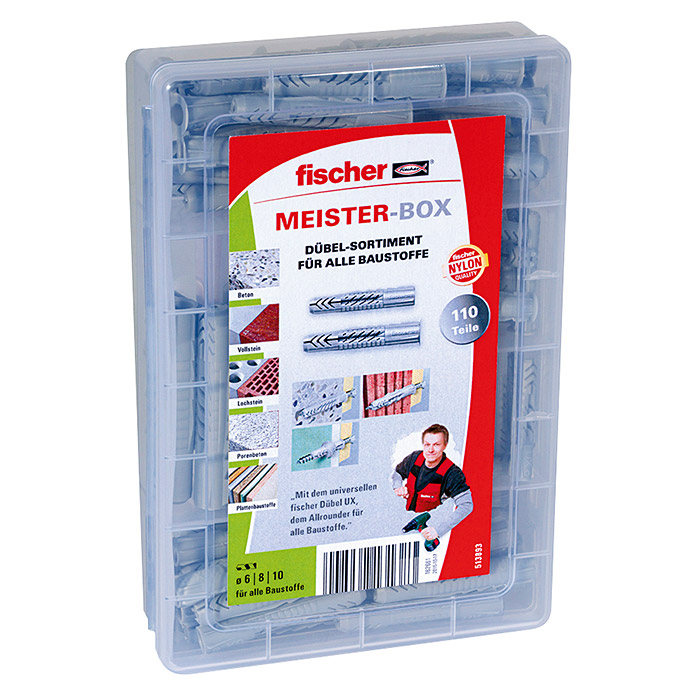 fischer Set di tasselli universali UX / UX R Meister-Box