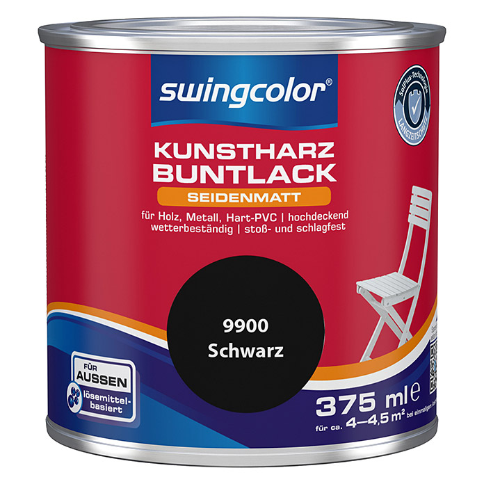 swingcolor vernice colorata resina sintetica nero opaco