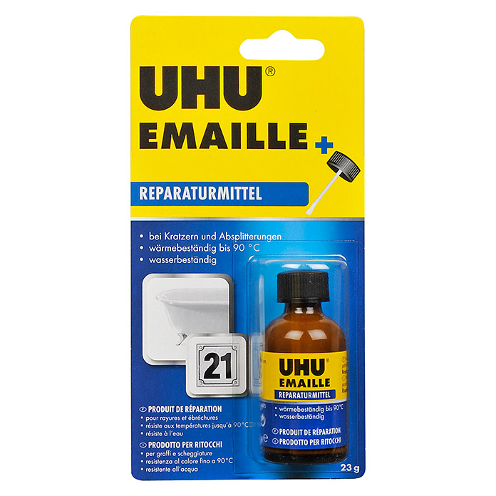 Produit de réparation Emaille UHU (23 g, blanc)