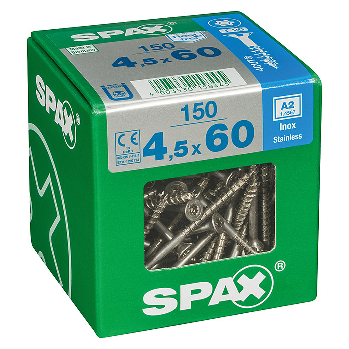 SPAX Vis à tête fraisée T-Star plus Ø x L: 4.5 x 60 mm