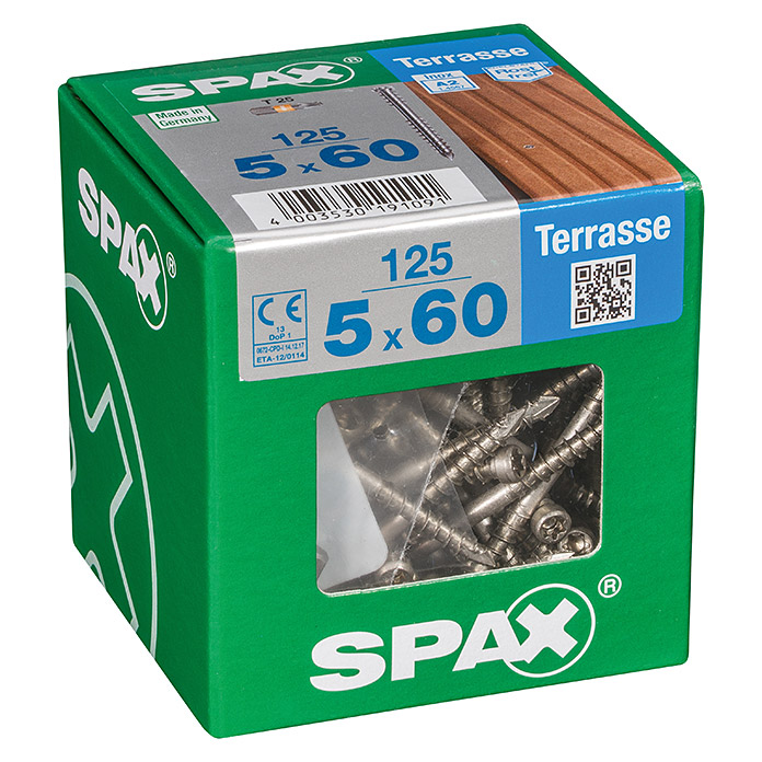 SPAX Vis pour terrasse Ø x L: 5 x 60 mm
