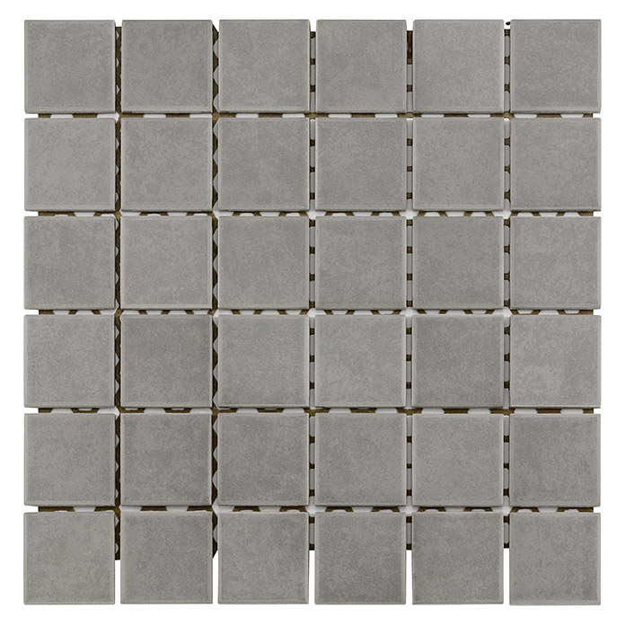 Mosaico in ceramica grigio