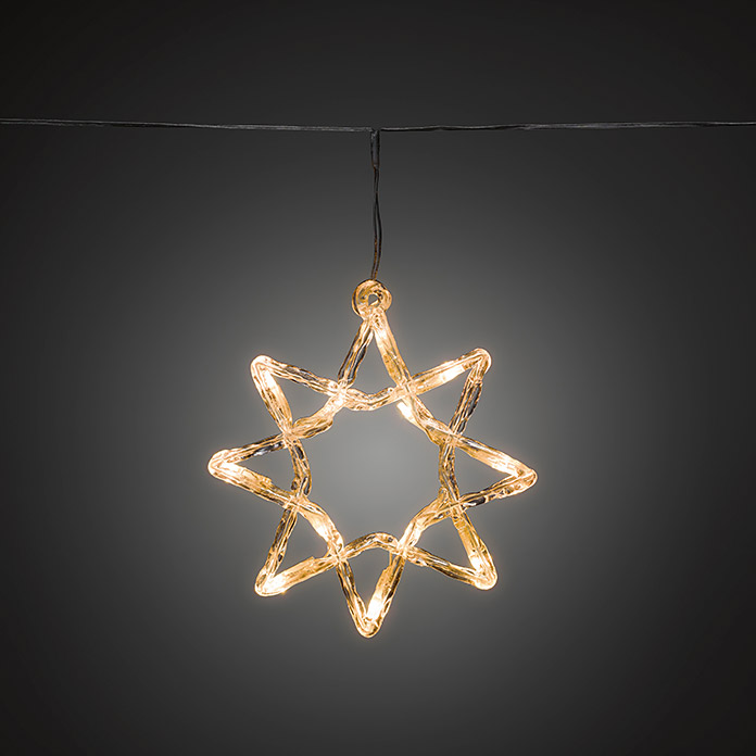 Rideau lumineux LED 5 étoiles acrylique Konstsmide