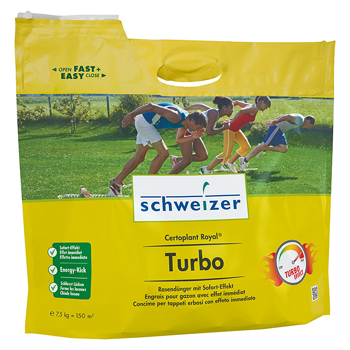 Schweizer Concime per tappeti erbosi con effetto immediato Certoplant Royal Turbo
